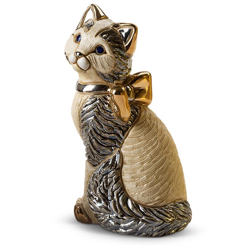 Статуэтка De Rosa Rinconada Кот с лентой 14х7х9 см (795-0172RD)