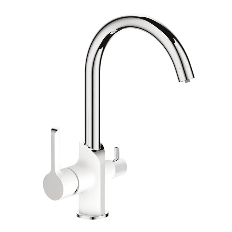 Змішувач кухонний на дві води MIXXUS Premium Edem 021 White (MI5924)