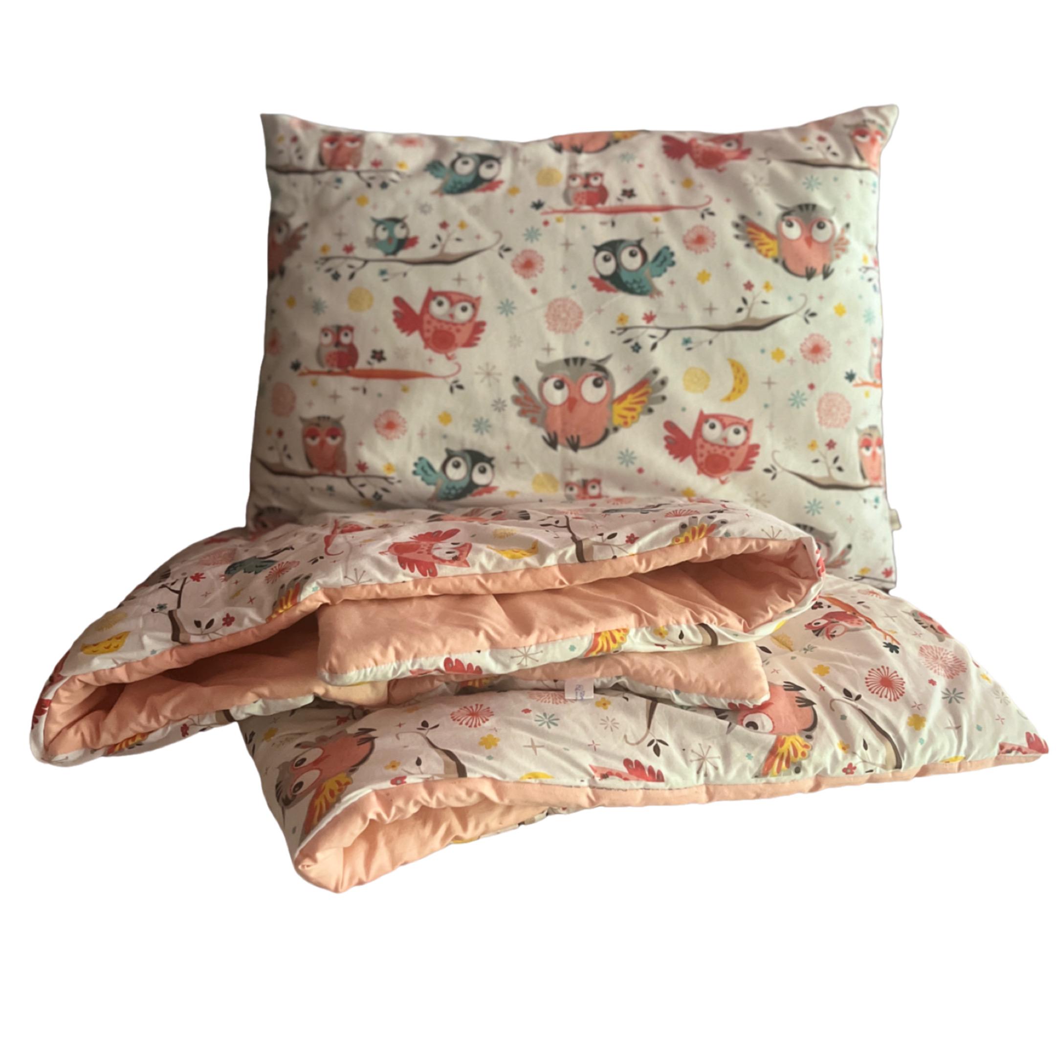 Комплект детский MinkyHome Совы одеяло с подушками Оранжевый (11269761)