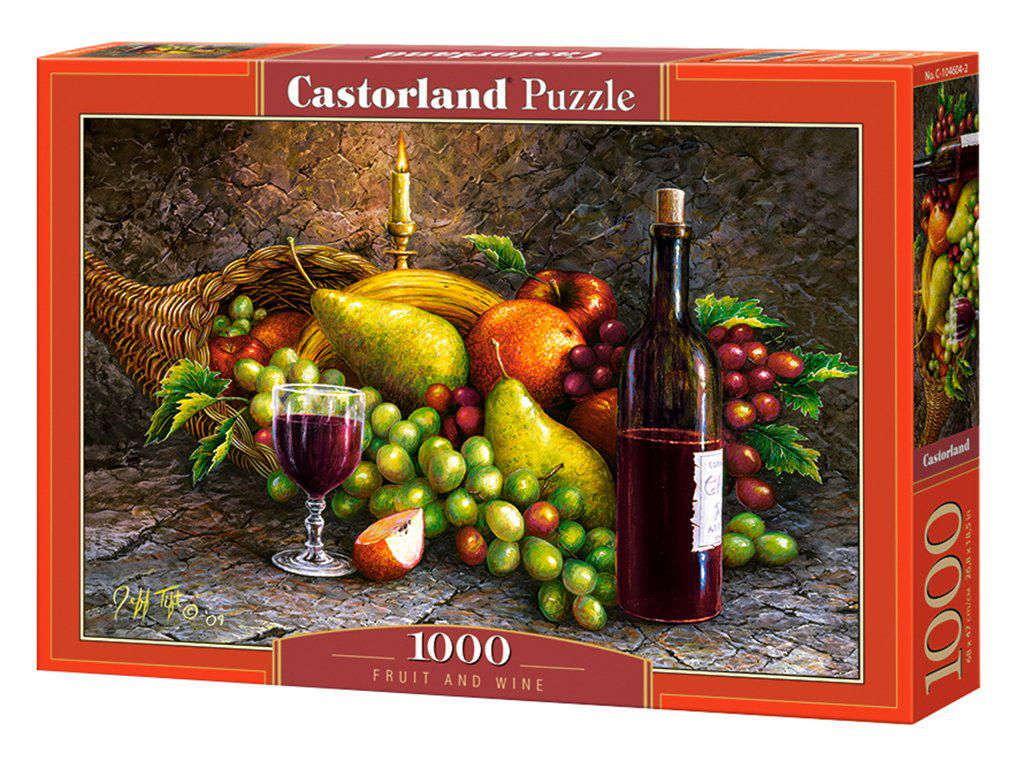 Пазли Castorland «Натюрморт “Фрукти і вино” 68x47 см 1000 деталей