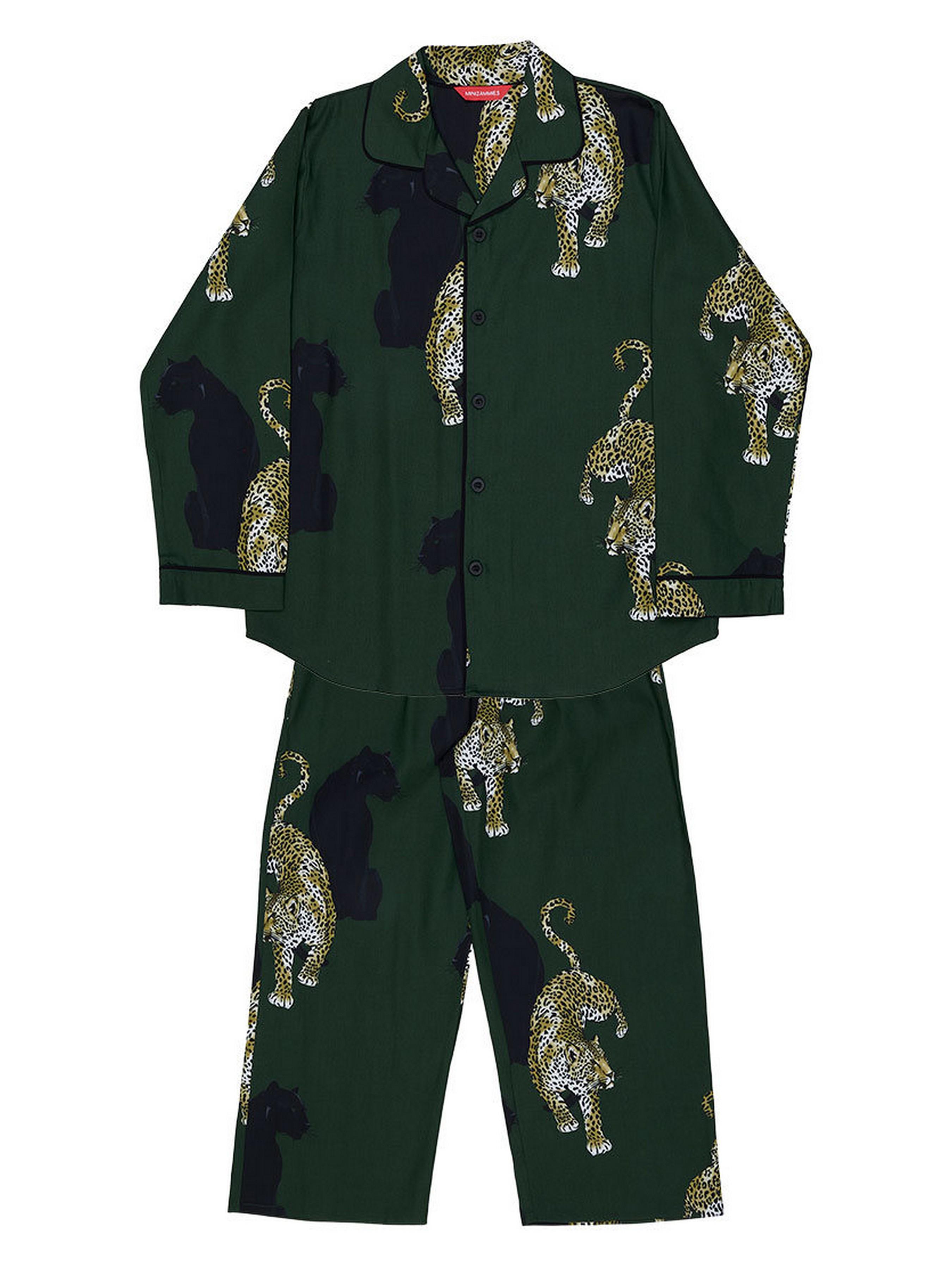 Пижама детская унисекс CYBERJAMMIES 3161OLE 4-5 лет/110 см Оливковый с леопардовым принтом (5051877619647)