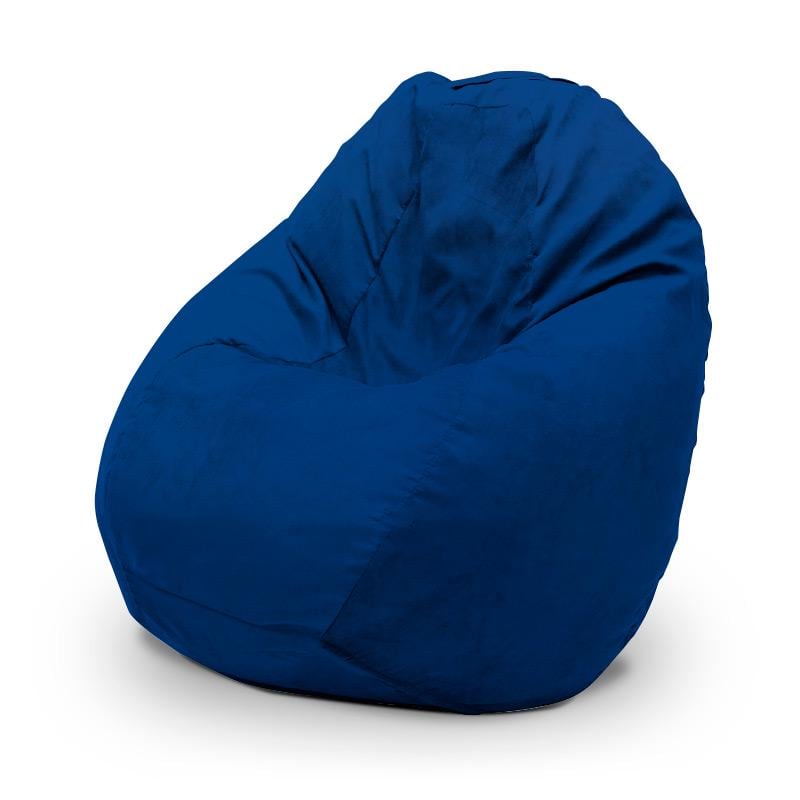 Крісло-мішок SanchoBAG Груша Велюр L 130x90 см Monako Blue (kmg1001-v111-l) - фото 1