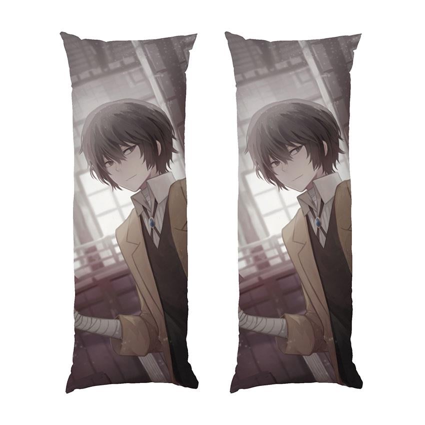 Подушка дакимакура Dazai Bungo stray dogs габардин 120х40 см (113187-1)