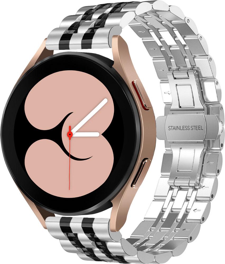 Браслет металлический Spinye Line для Galaxy Watch 4 40 мм Silver Black (29022-69)