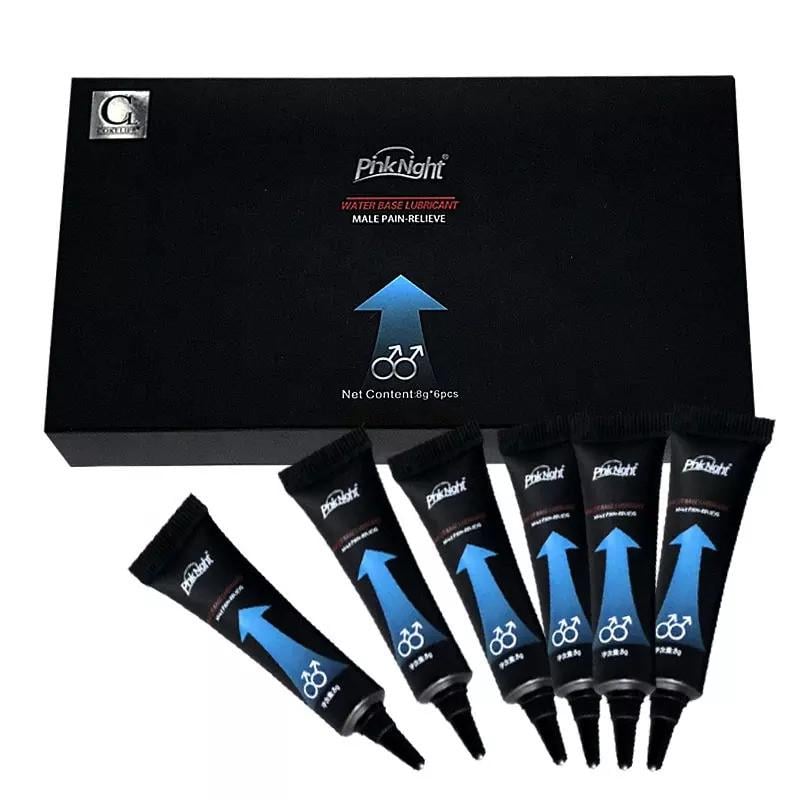 Смазка-лубрикант анальная обезболивающая PinkNight в тубе с аппликатором 6 туб по 8 мл (AL-007)