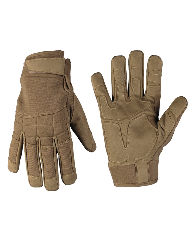 Перчатки Mil-Tec Assault Gloves Dark Coyote штурмовые S Койот (12519519-902-S) - фото 1