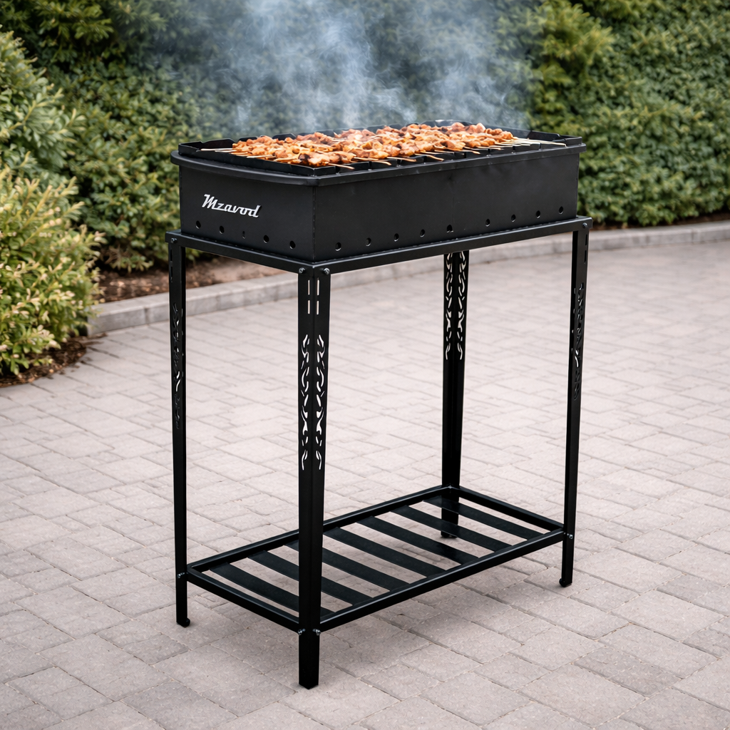 Мангал Jooki Прометей на 9 шампурів на дровниці 4 мм