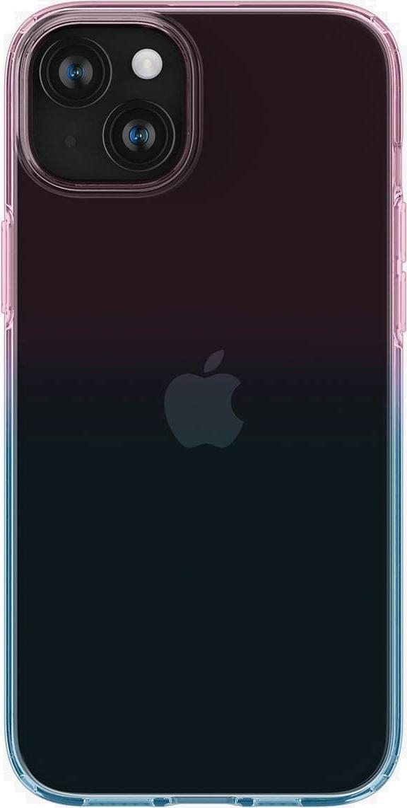 Чехол для телефона Spigen Liquid Crystal Apple iPhone 15 Розовый с голубым градиент (ACS06787)