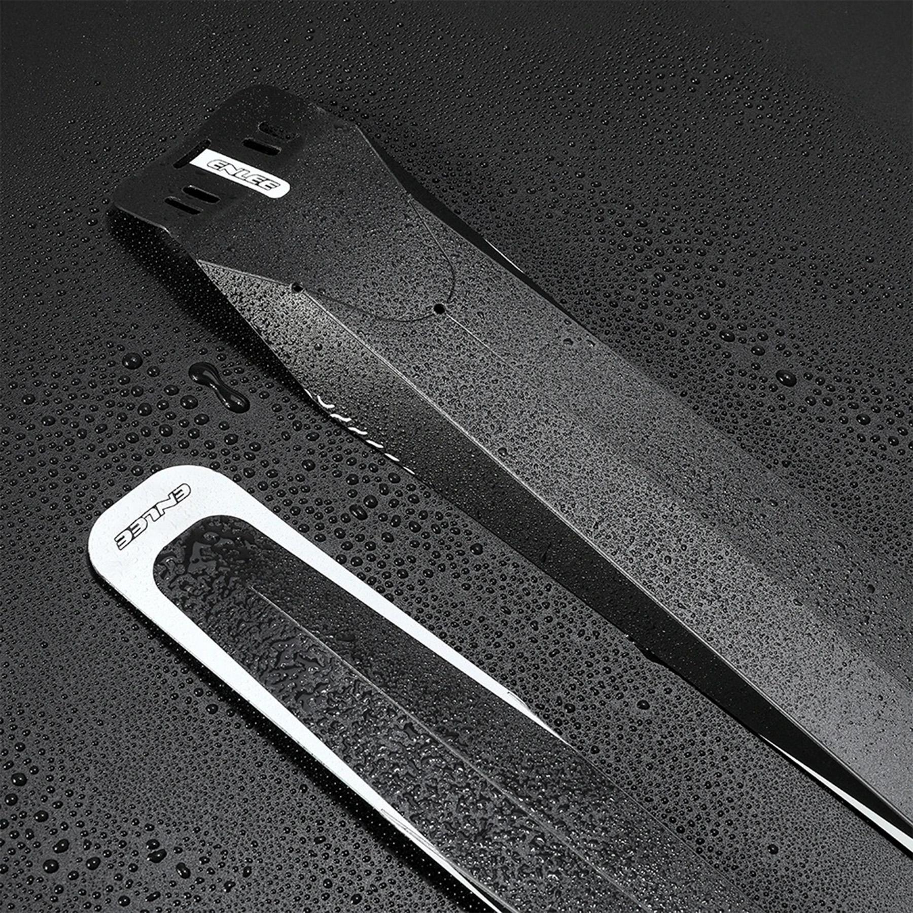 Комплект велосипедных крыльев для фикса или шоссейного велосипеда ENLEE BF-21 Стиль A/fixed gear Черный/Белый (EN-BF21-6717) - фото 5