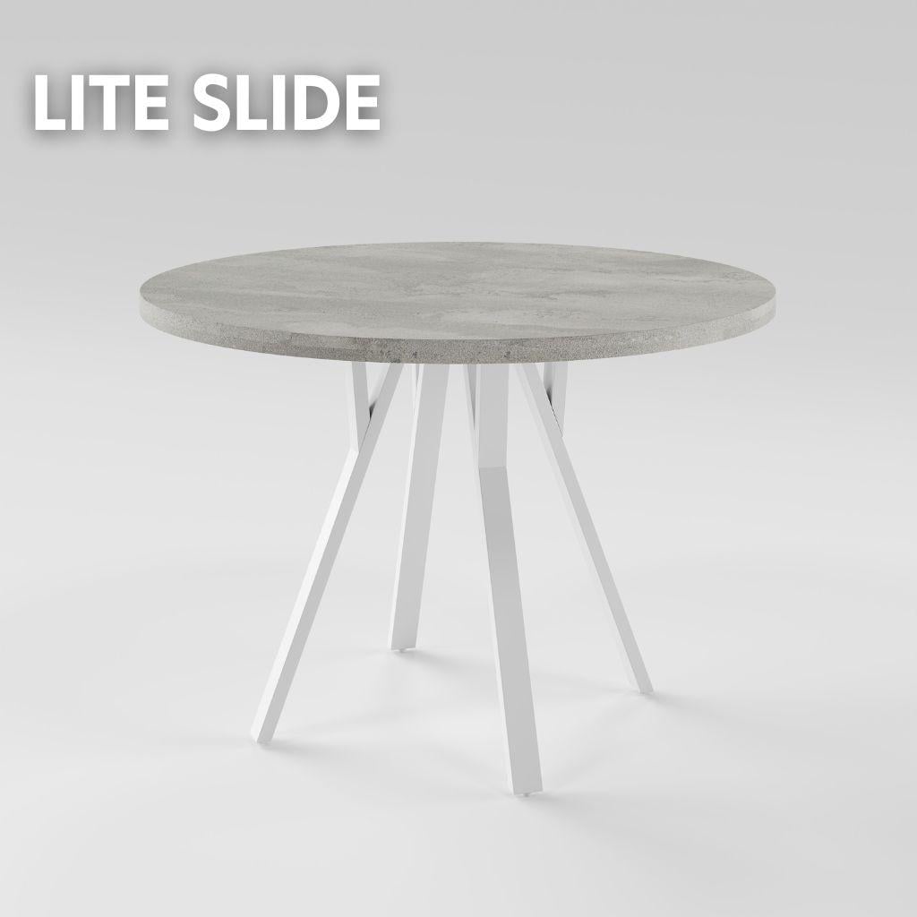 Стіл для кухні LITE slide D1100 у стилі Loft круглий розсувний (202600024)