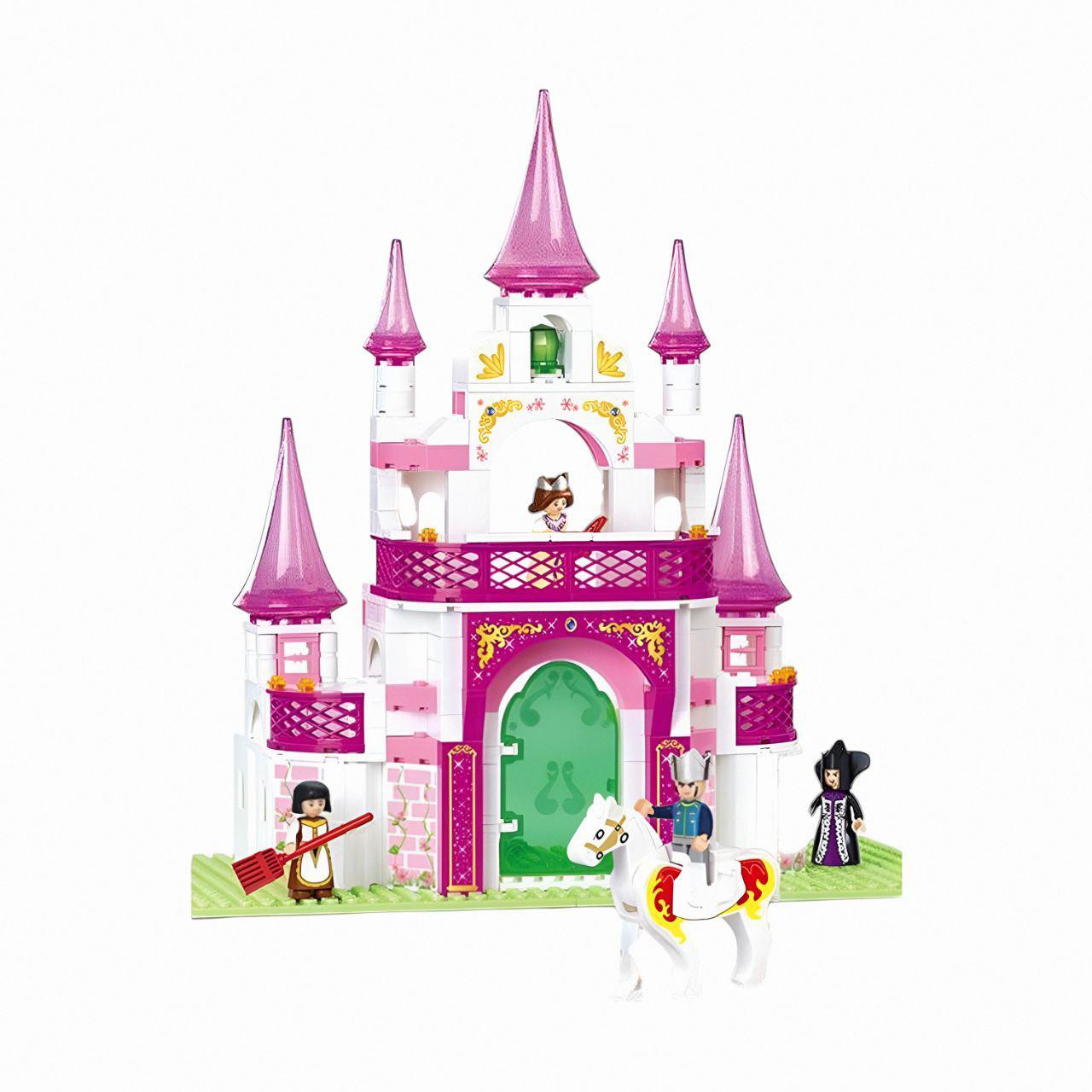 Конструктор Sluban M38-B0153 Замок принцессы с минифигурками 271 дет. Бело-фиолетовый (27505890)