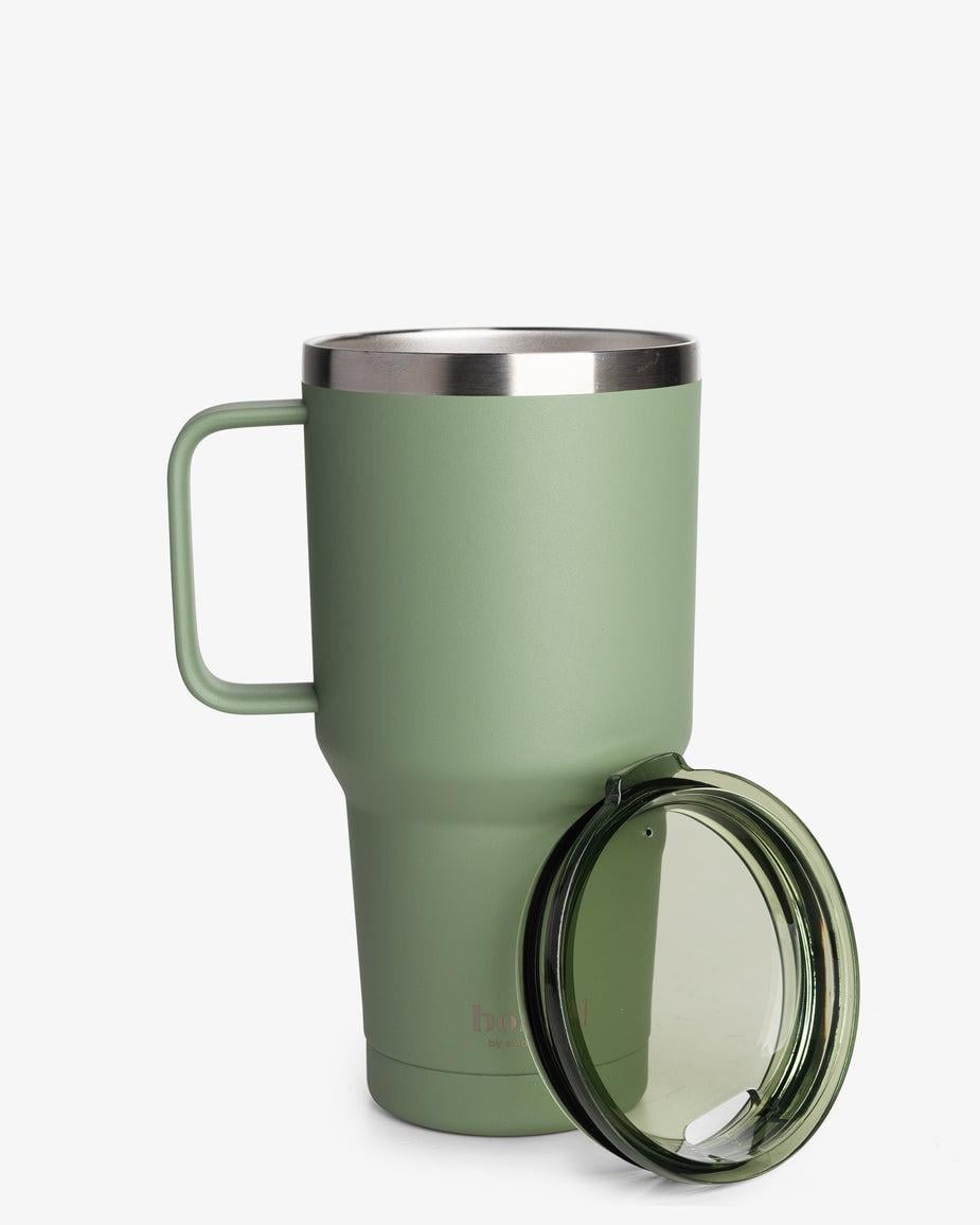 Термостакан ізольований Bohtal з ручкою з нержавіючої сталі 900 мл Tumbler Green