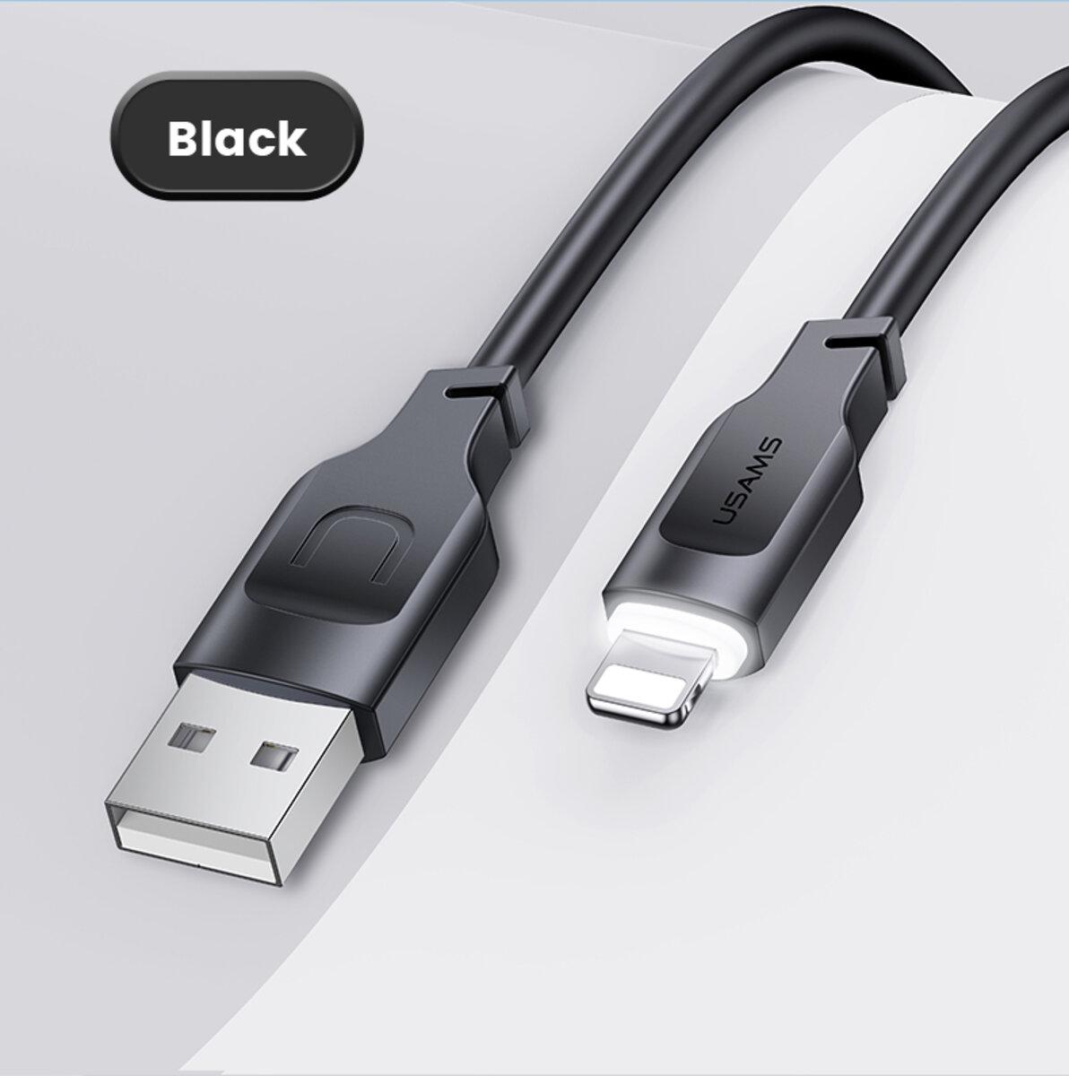 Кабель Usams US-SJ565 USB to Lightning 1,2 м Black (SJ565USB01) - фото 2