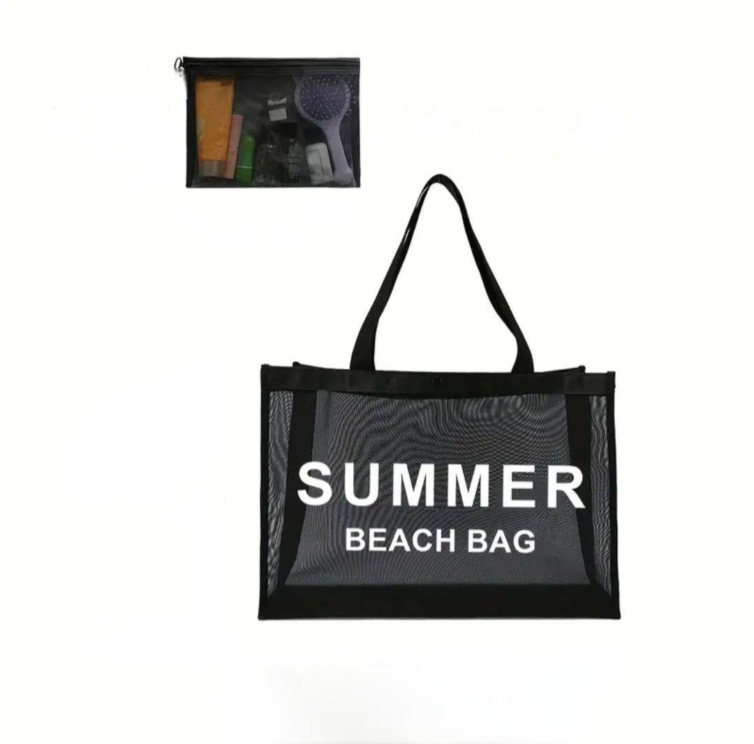 Пляжная сумка-шопер и косметичка