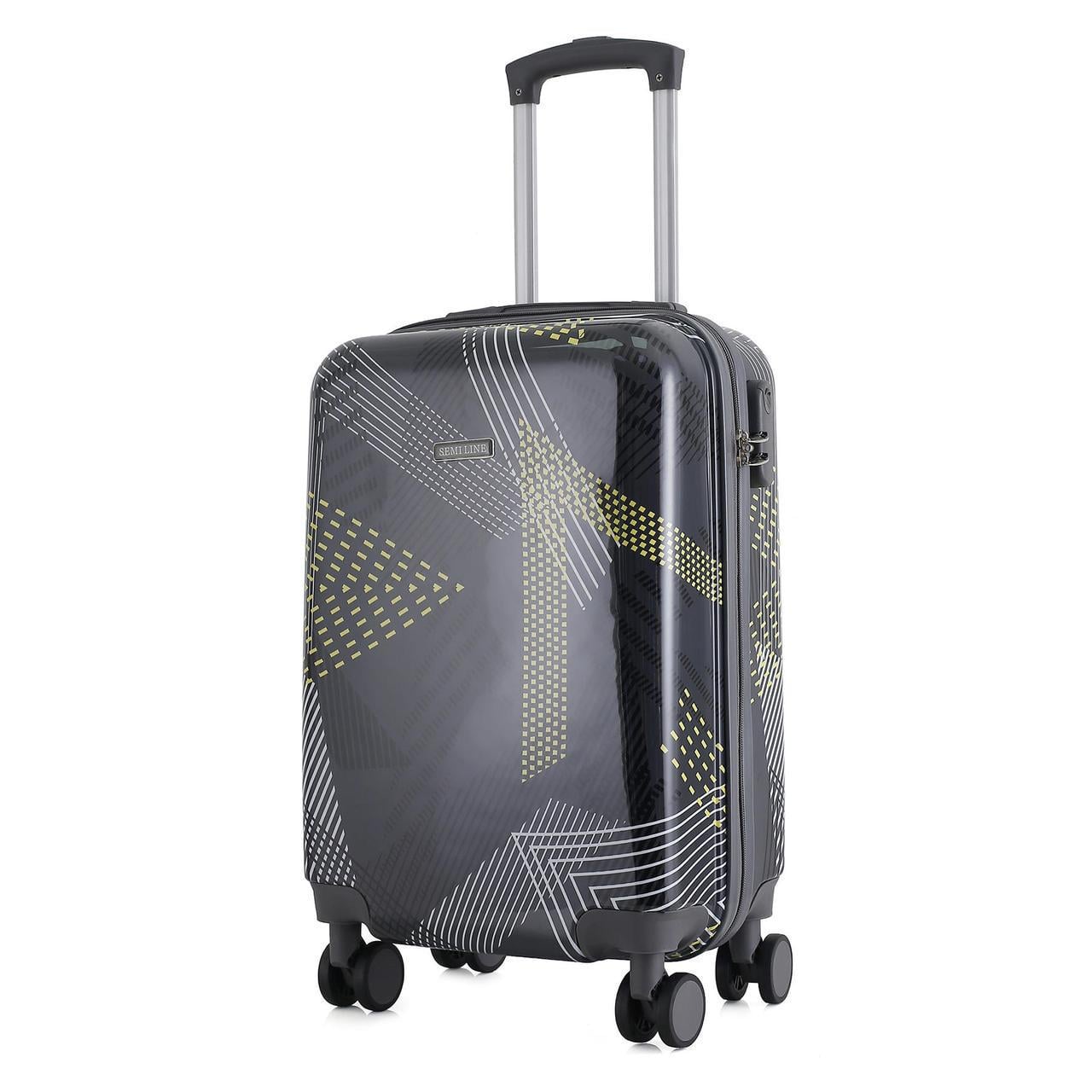 Чемодан SEMI LINE 20" S Black Pattern (T5651-1)