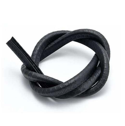 Торцевой молдинг на двери авто металлизированный для защиты дверей 1 пог. м Черный