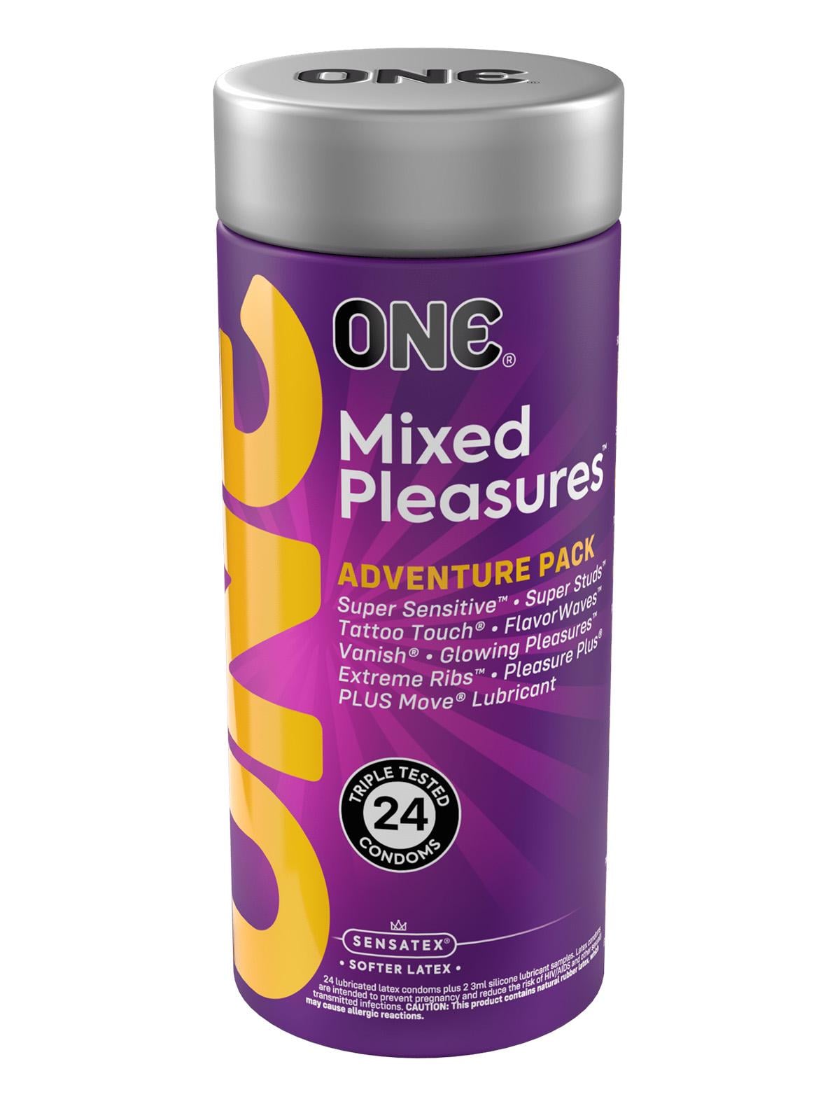 Набор разных презервативов One Mixed Pleasures 24 шт.