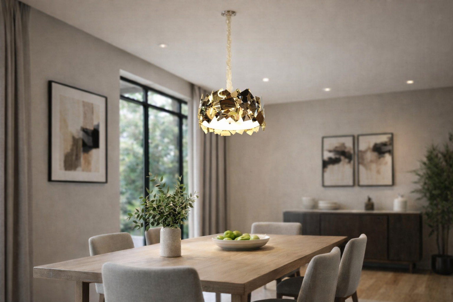 Люстра Mirror Crown на 9 ламп Е14 (2095/50GD)