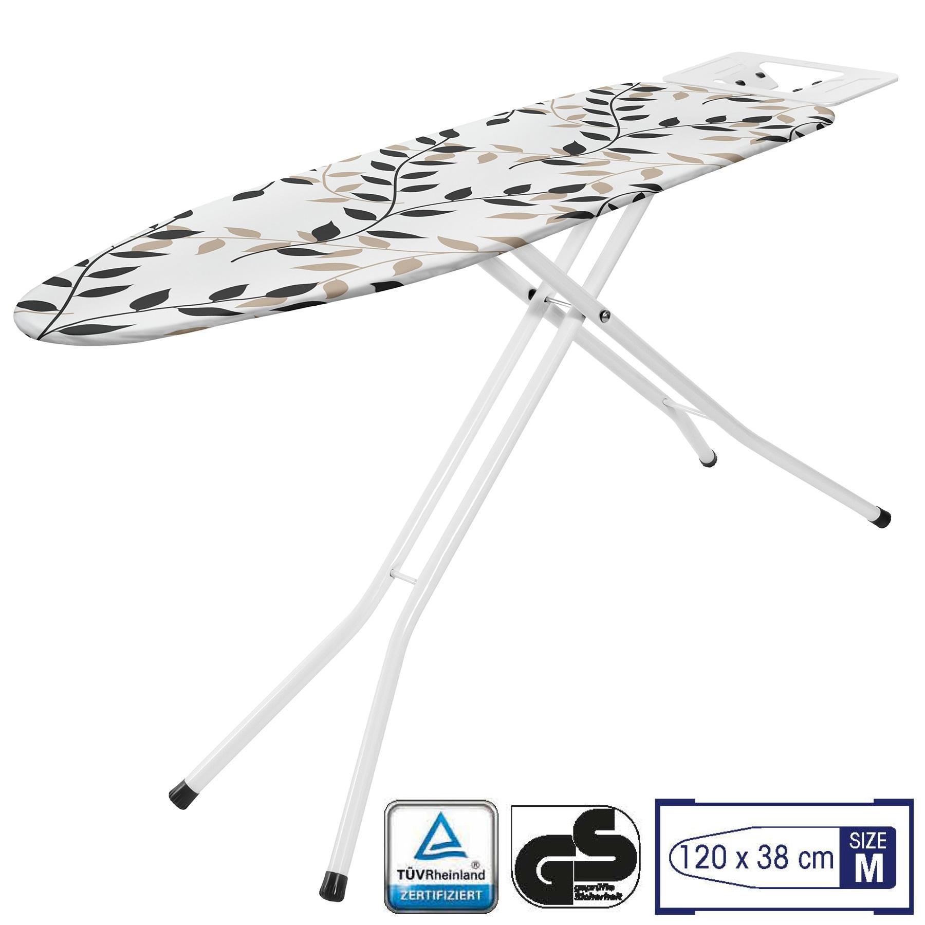 Гладильная доска Casa Si Superstandard Basic 120x38 см White/Black Leaves (CS95150E166) - фото 2