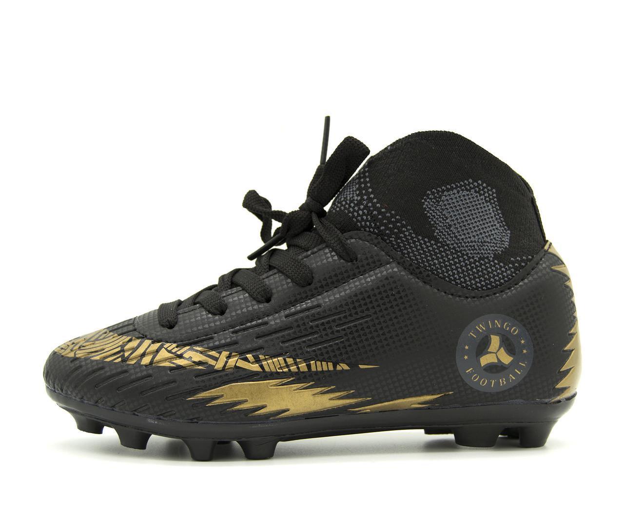 Бутсы для детей TWINGO KRA0708 р. 34 Черно-золотистый (1918797478)