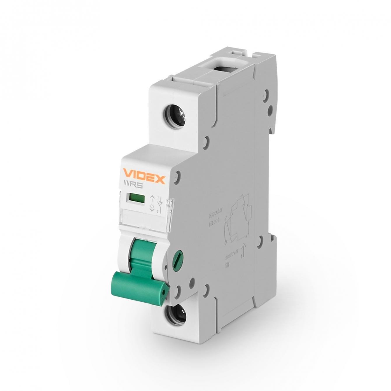 Выключатель нагрузки Videx RESIST 1п 63А VF-RS-VN163 (00000043797)