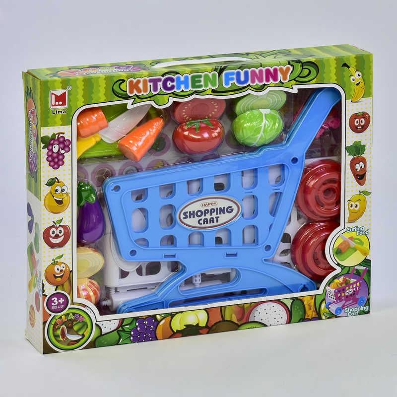 Тележка с фруктами 689 А/689 Во фрукты на липучках 2 вида (73909)