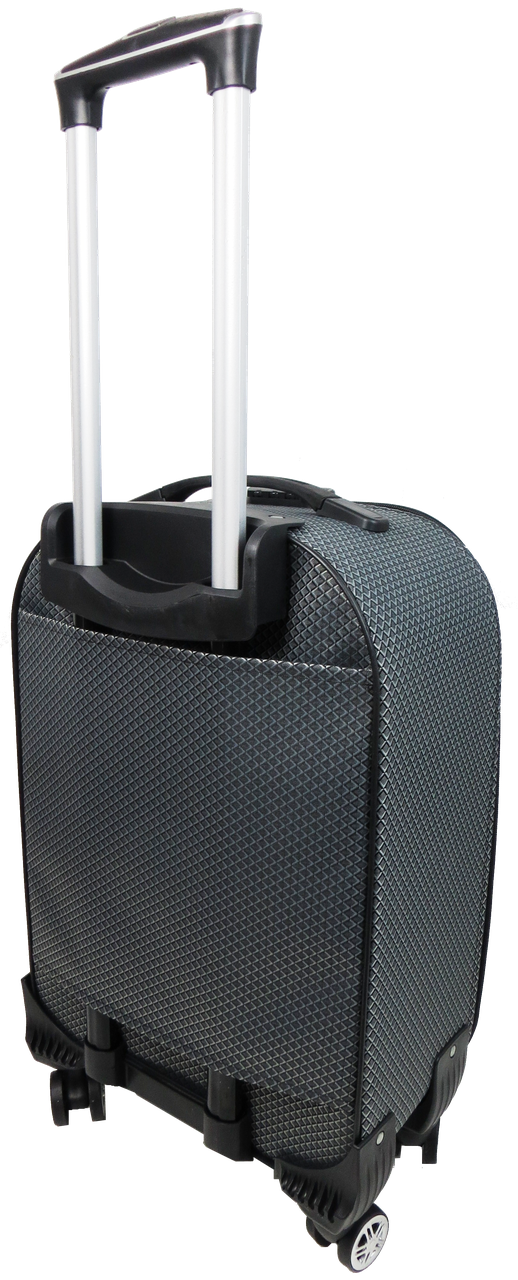 Чемодан на колесах Gedox GD Polo маленький в клеточку 42 л Серебристый - фото 3 Чемодан на колесах Gedox GD Polo маленький в клеточку 42 л Серебристый - фото 3