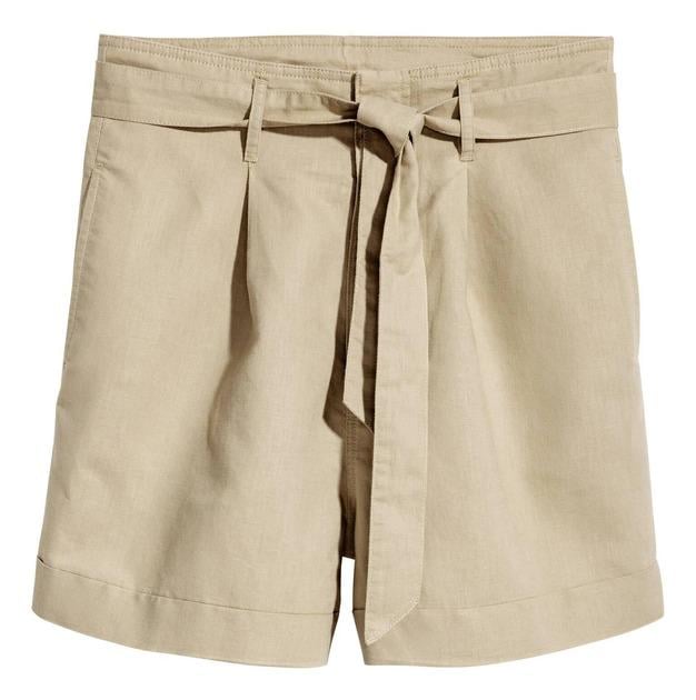 Шорты H&M р. 34 Бежевый (523756П)