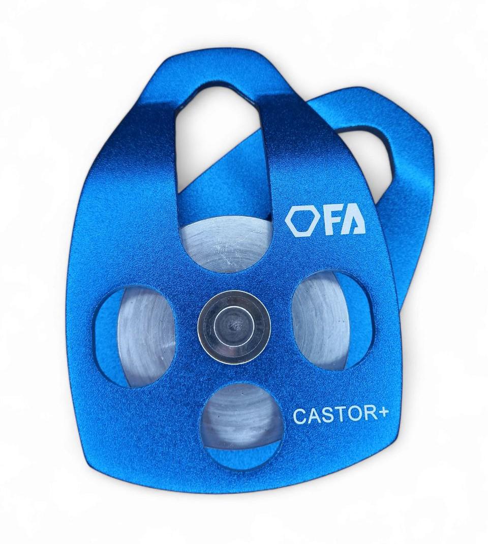 Блок-ролик FA CASTOR 15 PLUS разъемный одинарный Синий (50000027)