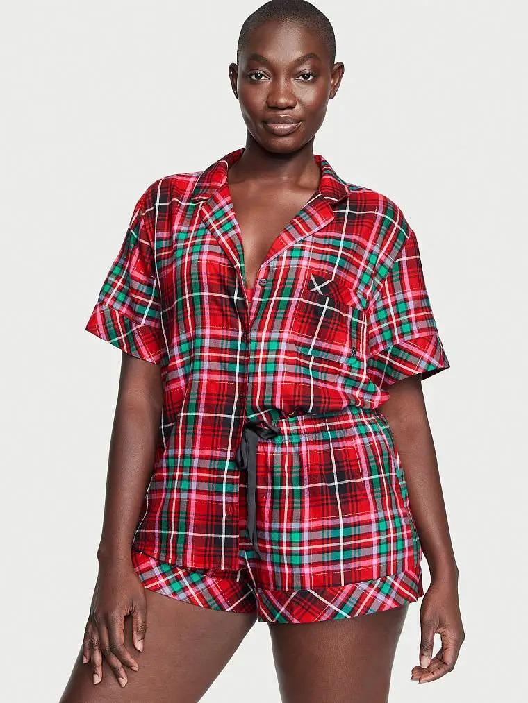 Піжама сорочка/шорти фланель Victoria's Secret Flannel Short Pajama Set клітинка S Червоний (26559943) Піжама сорочка/шорти фланель Victoria's Secret Flannel Short Pajama Set клітинка S Червоний (26559943)