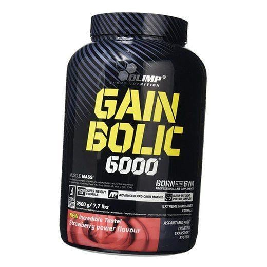 Гейнер з креатином Olimp Nutrition Gain bolic 6000 3500 г Полуниця (30283001)