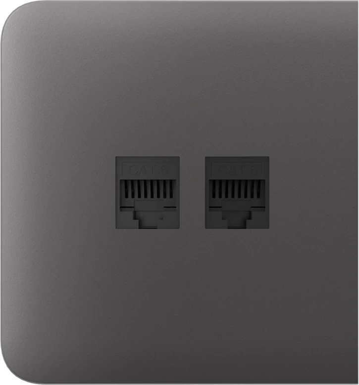 Панель бічна для вбудованої інтернет-розетки Ajax SideCover LAN Grey (2890076319)