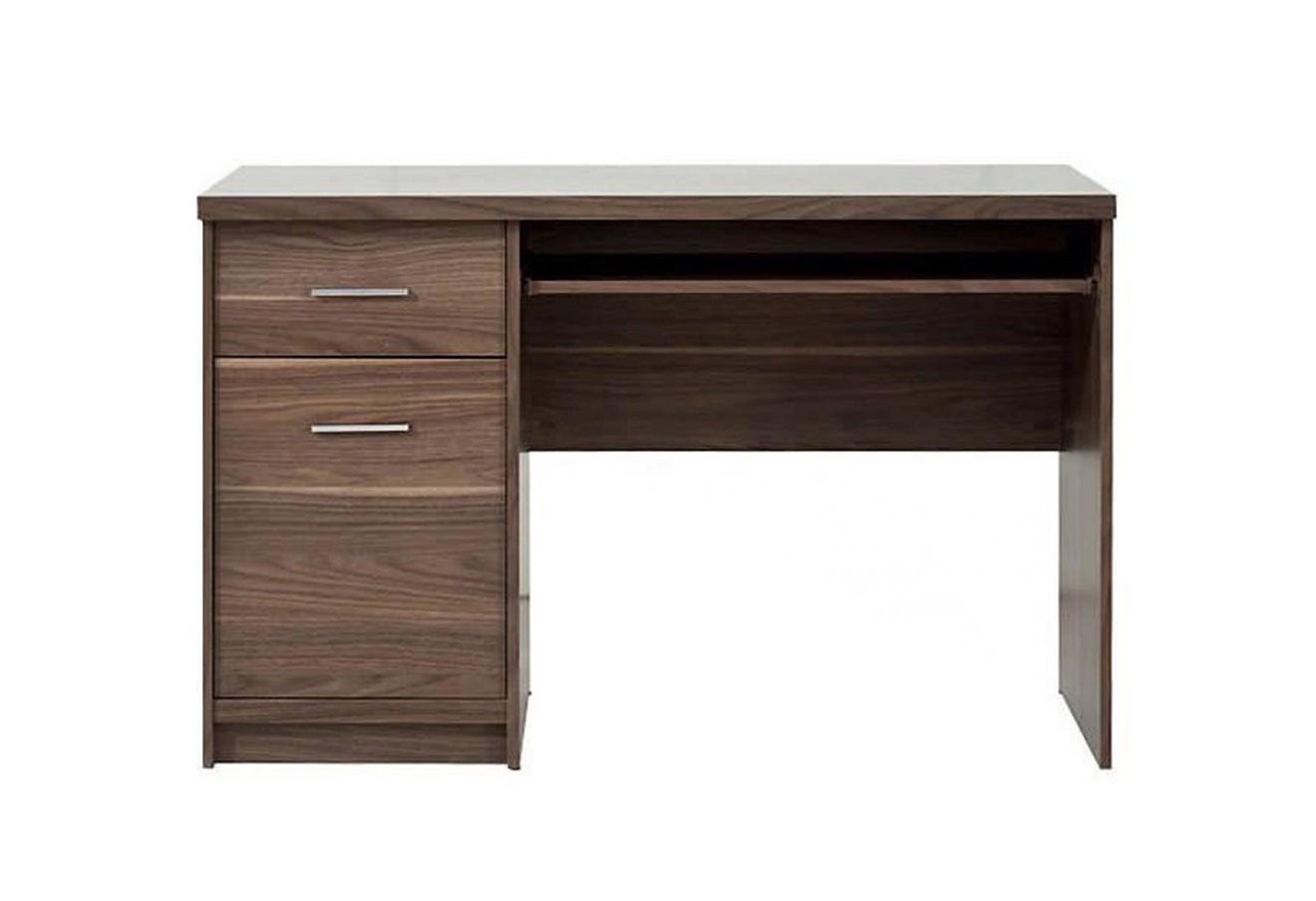 Стіл письмовий з тумбою та висувною полицею Гербор Опен 120х60х78 Горіх каліфорнійський (6191)