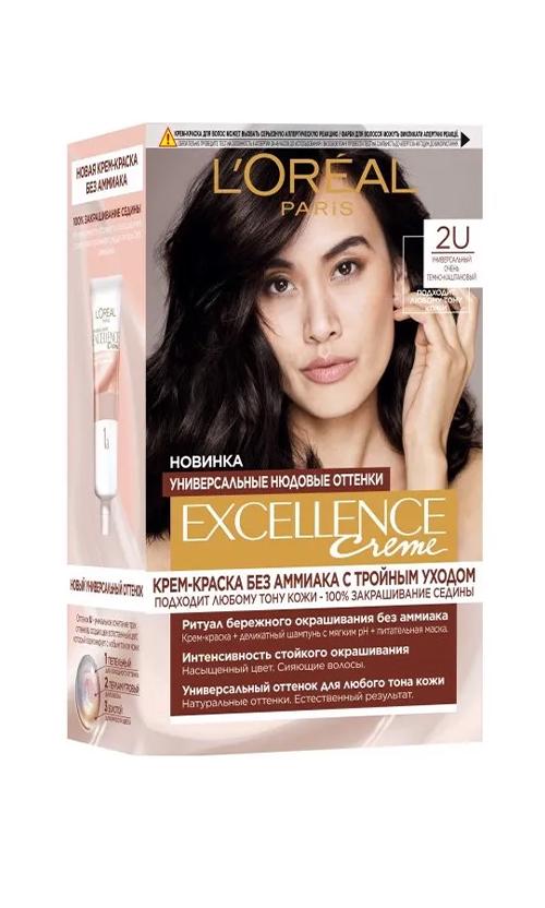 Фарба для волосся L'Oreal Paris Excellence Universal Nudes 2U Універсальний дуже темно-каштановий (32185)