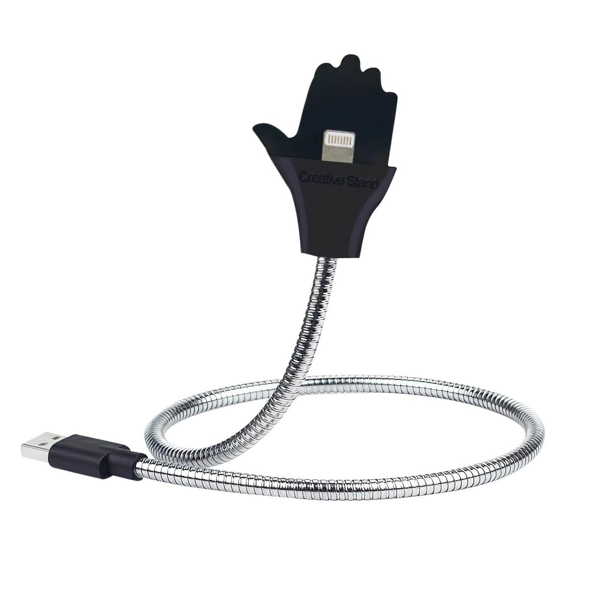 Кабель USB Metal-ладонь 48 см Серый/Черный (1009921-Silver) Кабель USB Metal-ладонь 48 см Серый/Черный (1009921-Silver)