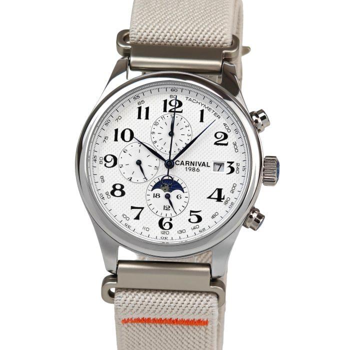 Часы мужские Carnival Masters Sand 2 ремешки со стальным корпусом 39х12 мм Серебро/Белый (150-96-2210) Часы мужские Carnival Masters Sand 2 ремешки со стальным корпусом 39х12 мм Серебро/Белый (150-96-2210)