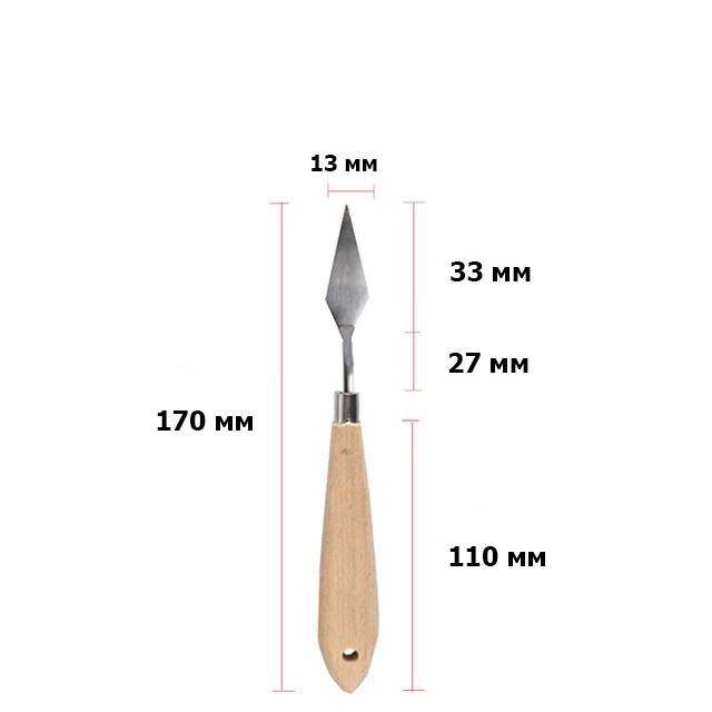 Мастихін Worison #1 ромб гострий кут 30 мм (WN-k666-1) - фото 4