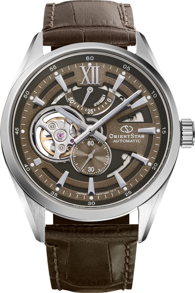 Наручные часы мужские Orient Star Modern Skeleton RE-AV0139Y00B со стальным корпусом/сапфировым стеклом WR 100 м Коричневый (3124658614) Наручные часы мужские Orient Star Modern Skeleton RE-AV0139Y00B со стальным корпусом/сапфировым стеклом WR 100 м Коричневый (3124658614)