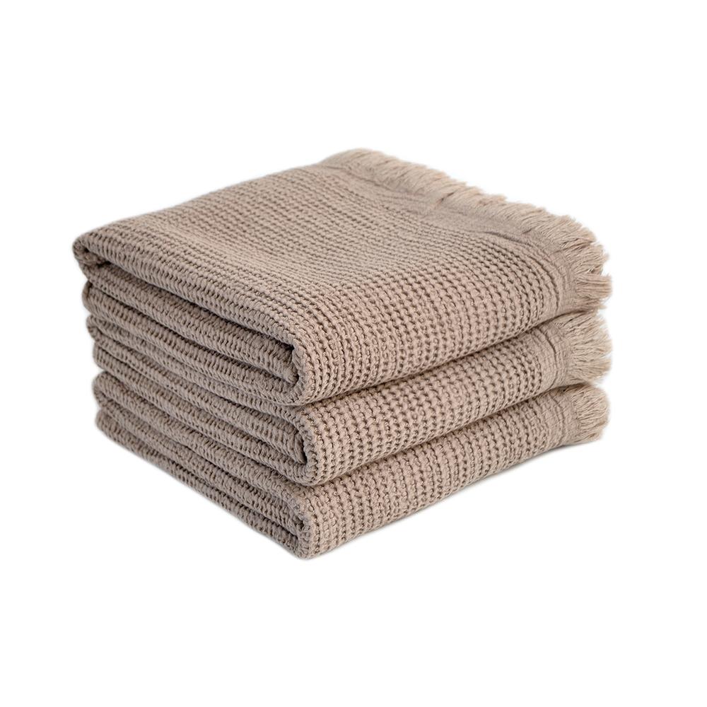 Набір рушників Lotus Home Rius 300 г/кв. м 35x50 3 шт. см Кавовий (svt-2000022336840) - фото 5 Набір рушників Lotus Home Rius 300 г/кв. м 35x50 3 шт. см Кавовий (svt-2000022336840) - фото 5