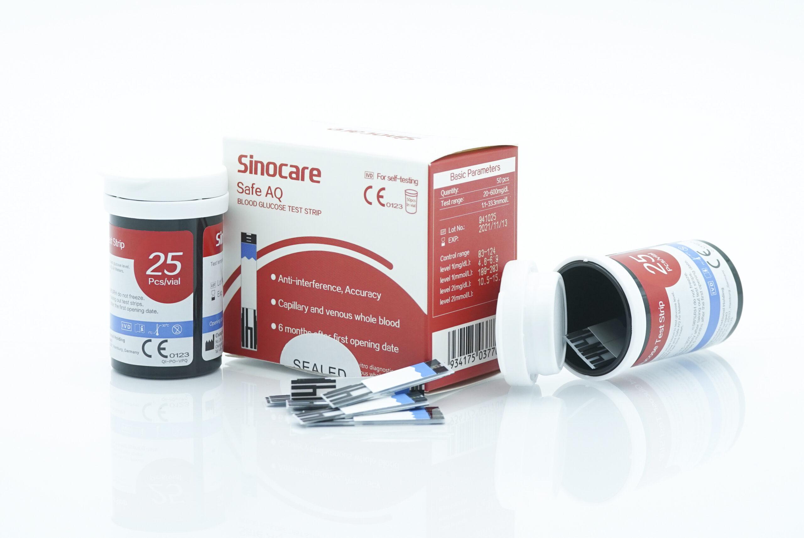 Тест-полоски SINOCARE Safe AQ 50 шт. (safe-aq-test-50) - фото 2