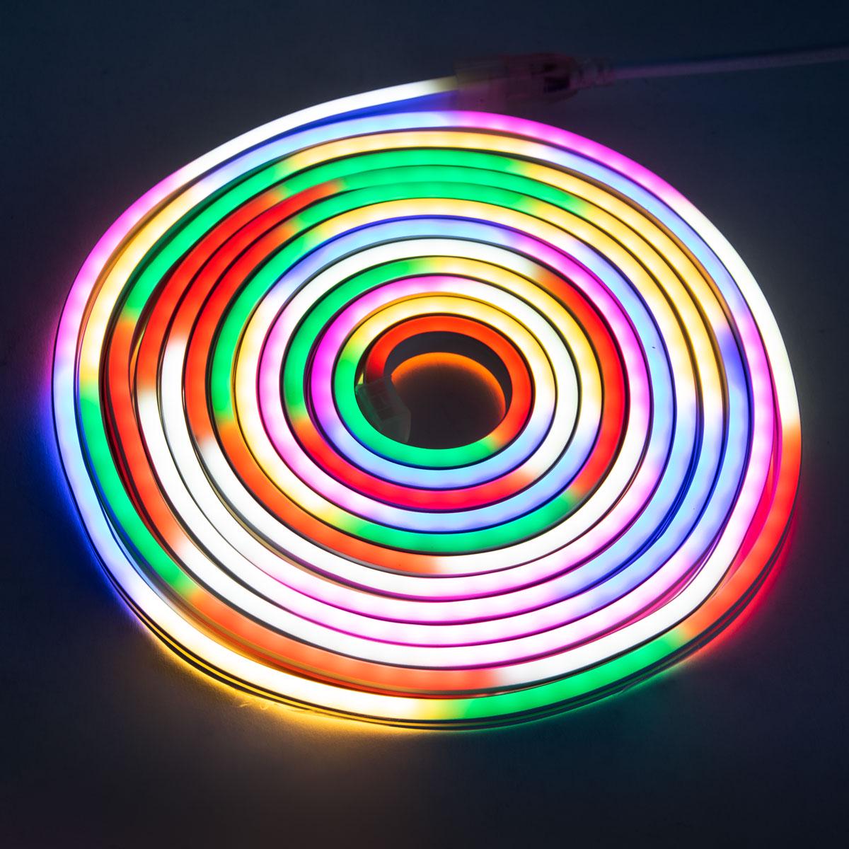 Стрічка світлодіодна неонова Rope Light 5 м Різнокольоровий (1010169-Other) - фото 1