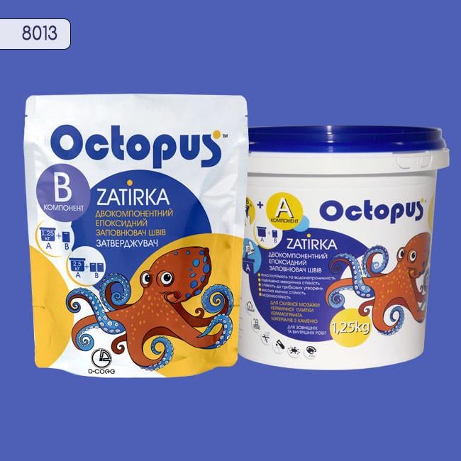 Затирка для плитки Octopus Zatirka 8013 эпоксидная 1,25 кг