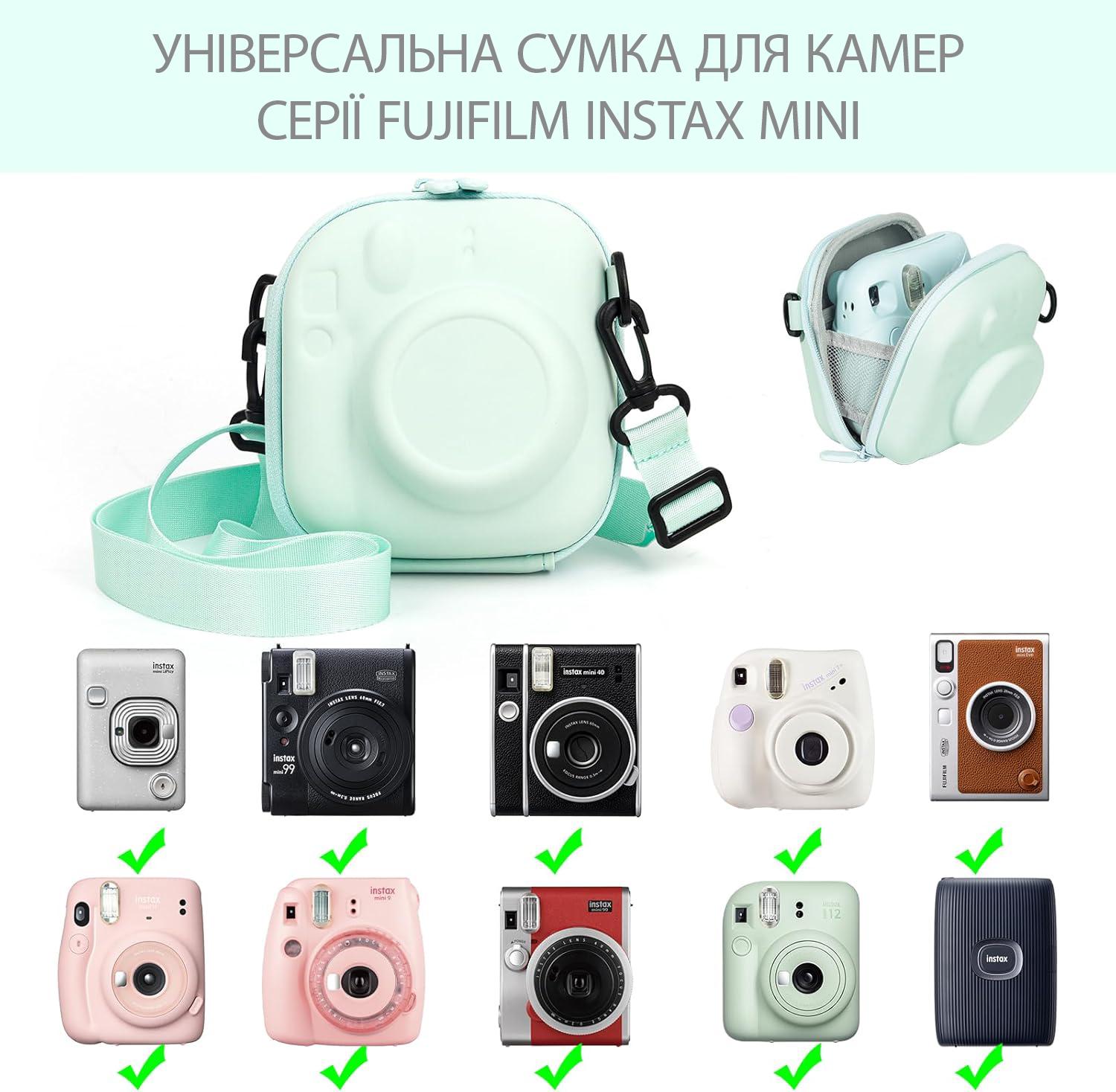 Чохол Fujifilm для Instax Mini 12/11/99/7+/40/Evo Green - фото 2 Чохол Fujifilm для Instax Mini 12/11/99/7+/40/Evo Green - фото 2