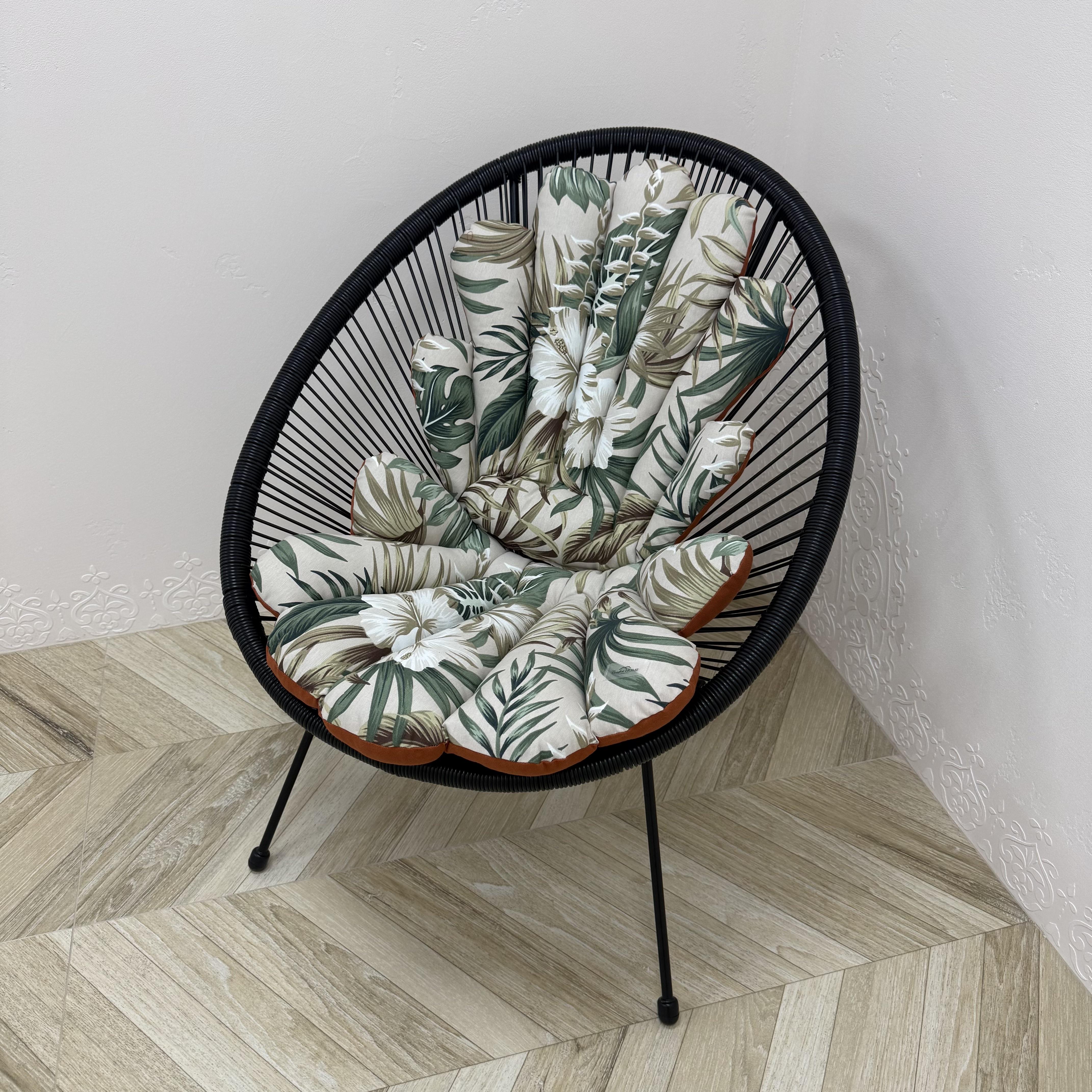 Комплект подушек в лаунж кресло Comfort Home Shells hibiscus панама 50х45х55 см