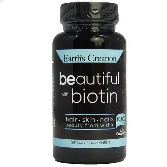 Біотин Earth's Creation Beautiful Biotin 10,000 mcg 100 caps