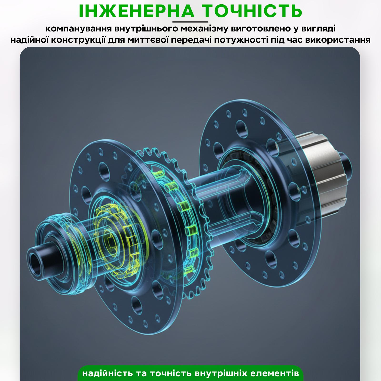 Комплект велосипедних втулок Exi HG4002 32H під дискові гальма та ексцентрик 145 та 110 мм Чорний (EXI-HG4002-4213) - фото 4