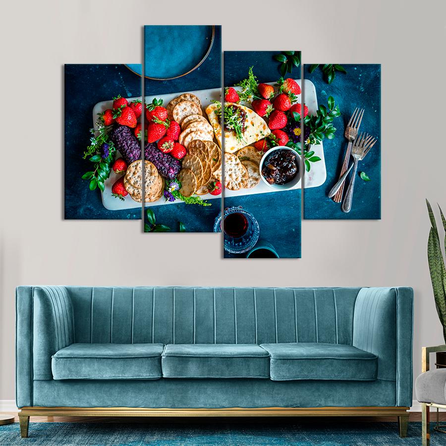 Настенний декор Вкусная еда с красивой подачей 129x90 см (A300-4)