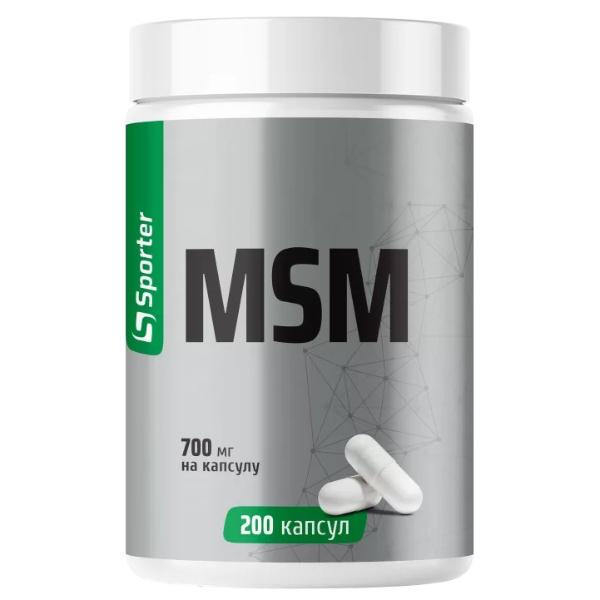 Хондропротектор Sporter MSM 700 mg 200 капс. (000026115)