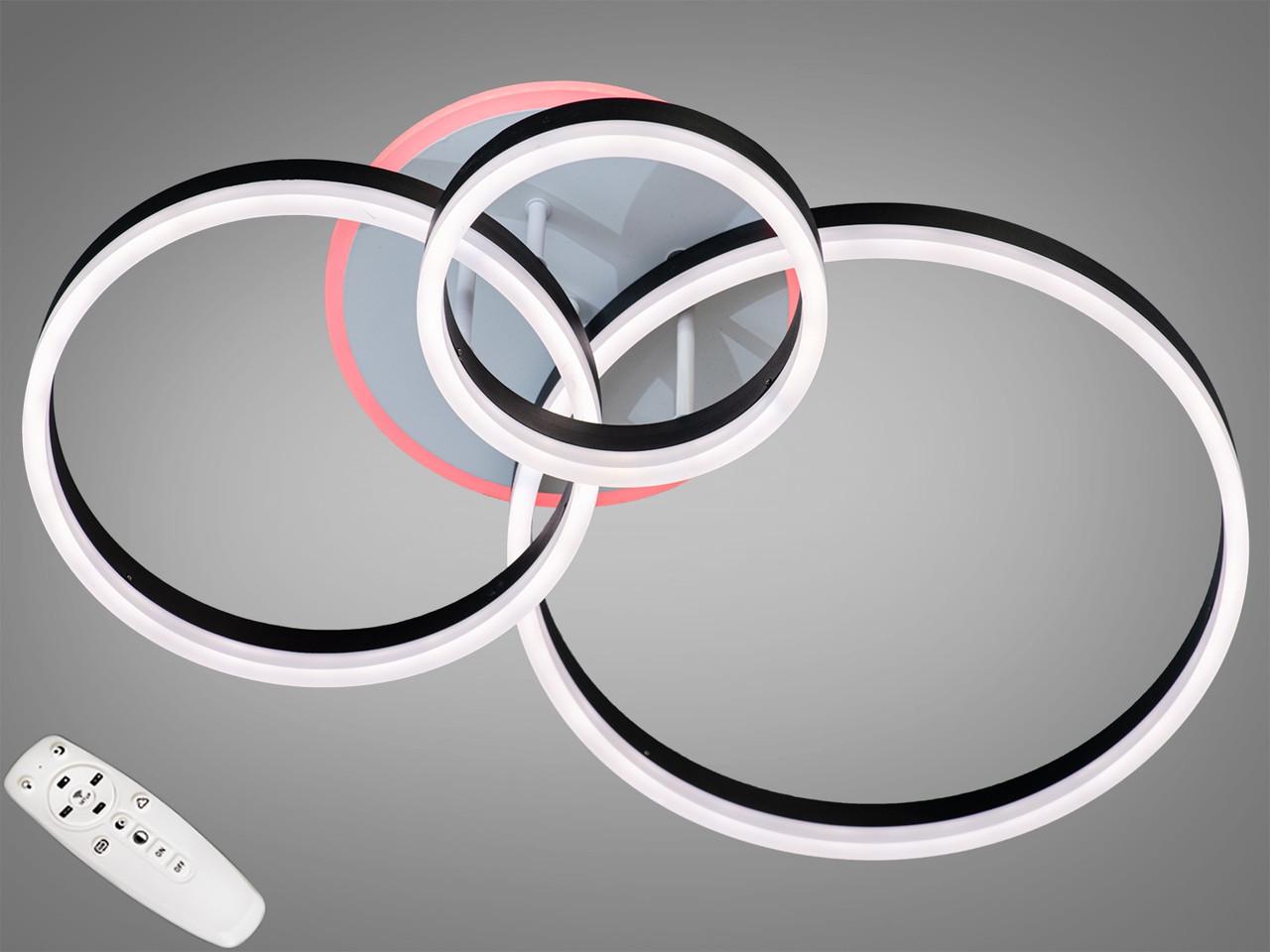 Люстра потолочная с диммером LED 8174/3BK 3col dim (2437593556)