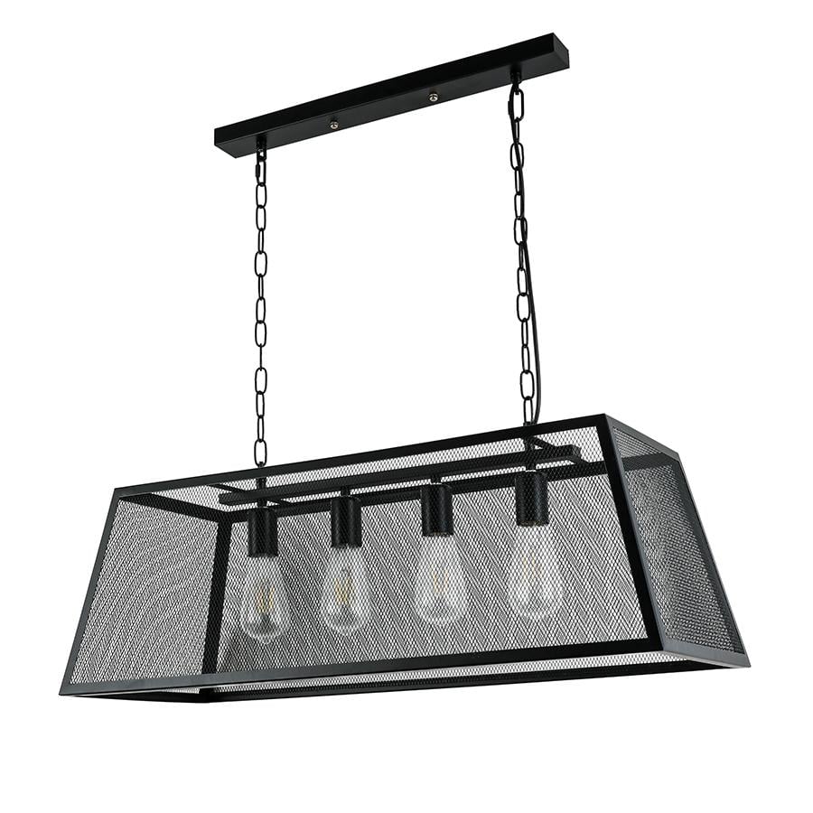 Світильник підвісний декоративний Levistella 909XL1036-4 BK Чорний